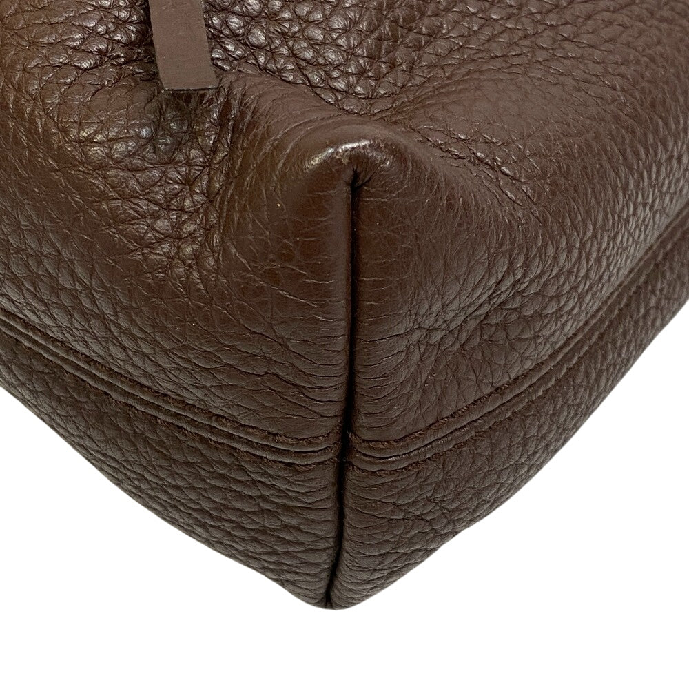 GUCCI Shoulder Bag 109132 leather Brown Brown Leather Pocket Tote Bag