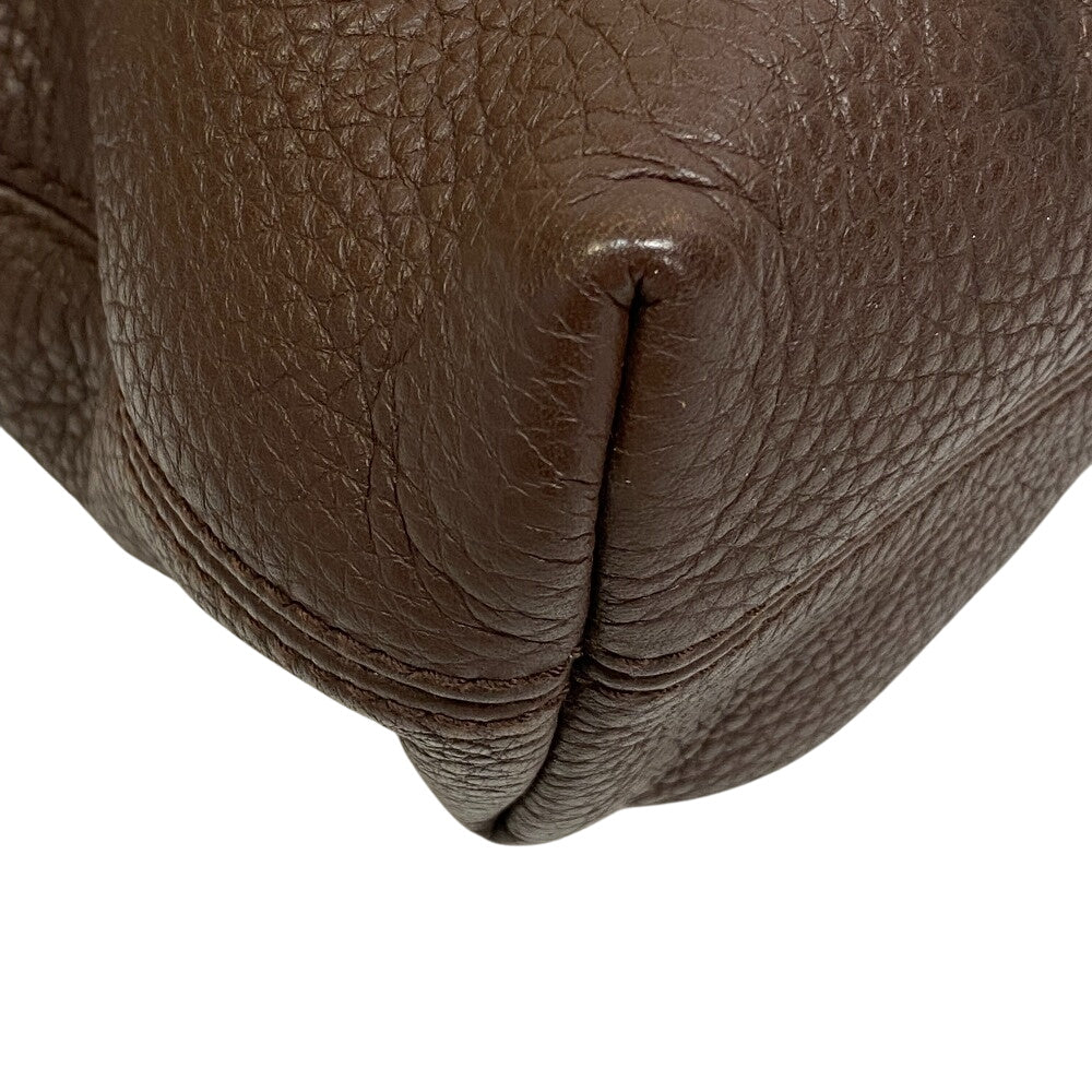 GUCCI Shoulder Bag 109132 leather Brown Brown Leather Pocket Tote Bag