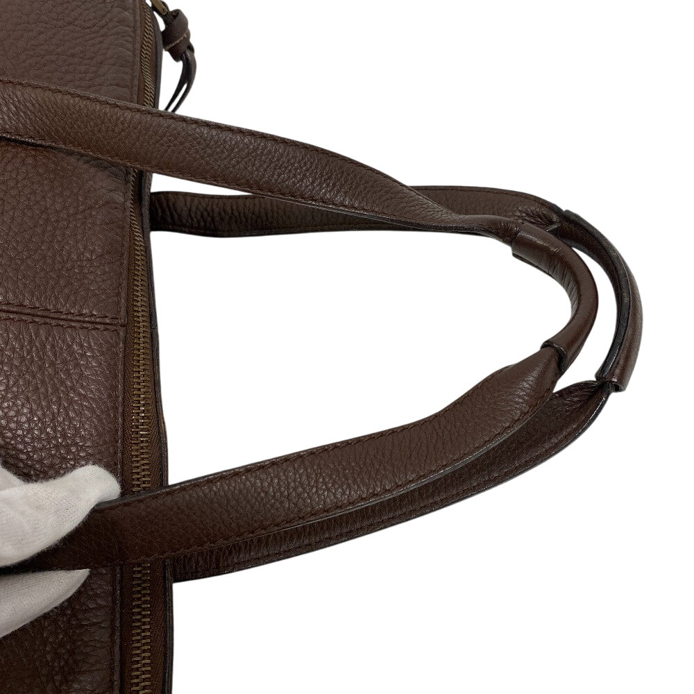 GUCCI Shoulder Bag 109132 leather Brown Brown Leather Pocket Tote Bag