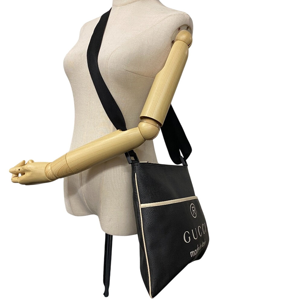 GUCCI Shoulder Bag PVC, Canvas black