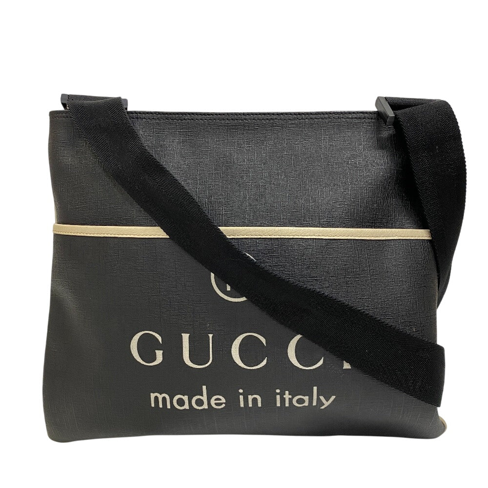 GUCCI Shoulder Bag PVC, Canvas black