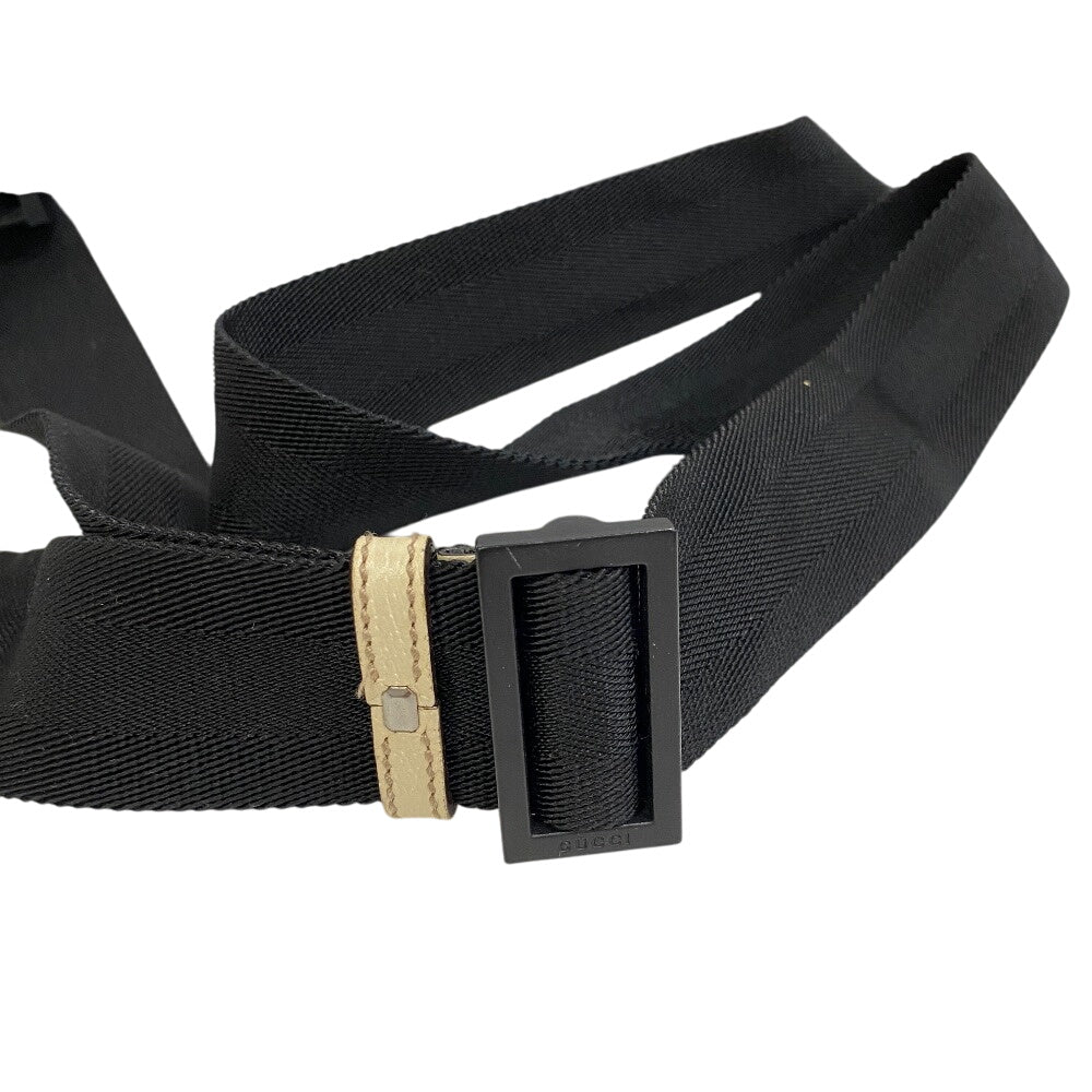 GUCCI Shoulder Bag PVC, Canvas black