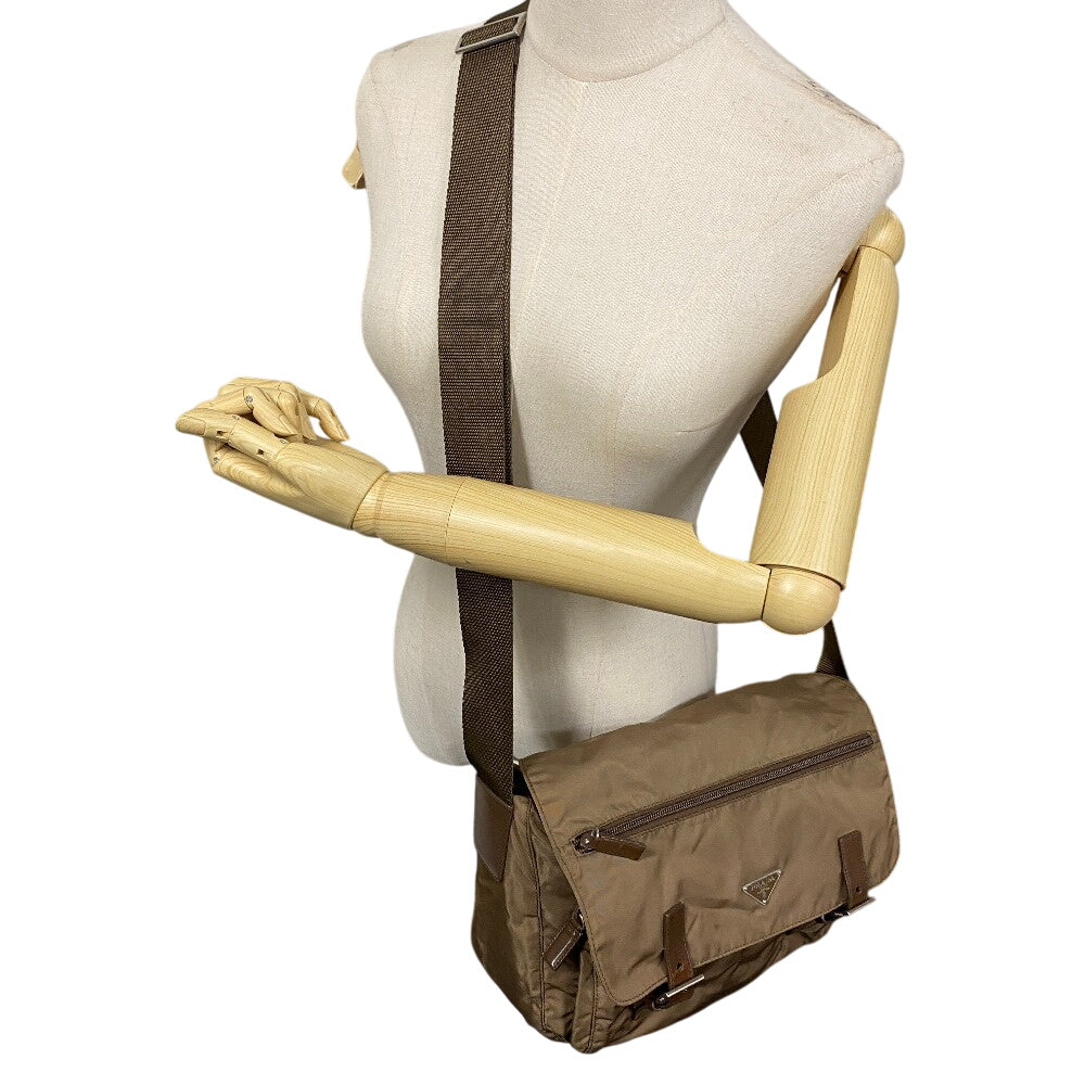 PRADA Shoulder Bag Nylon khaki Vera Messenger bag