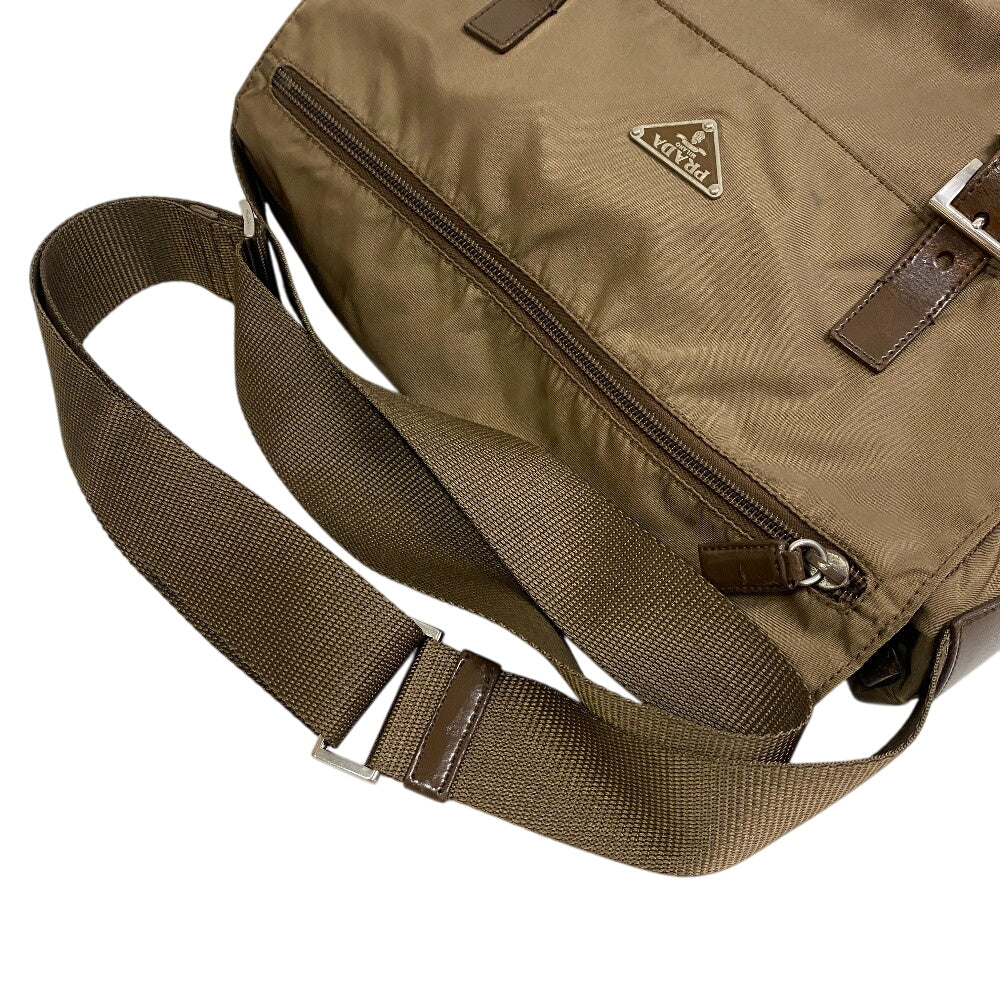 PRADA Shoulder Bag Nylon khaki Vera Messenger bag