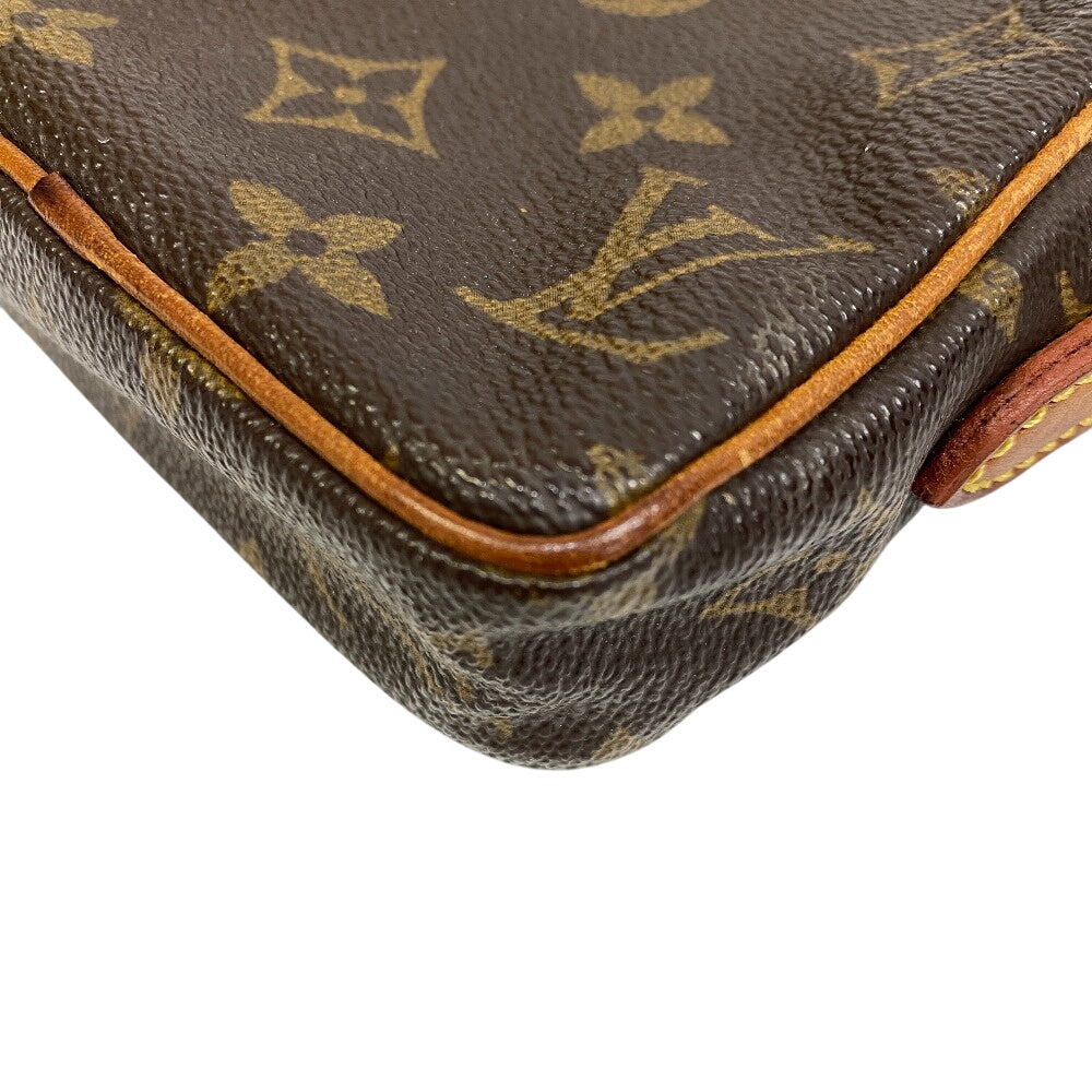 LOUIS VUITTON Shoulder Bag M45268 Monogram canvas, leather Brown Monogram Mini Danube