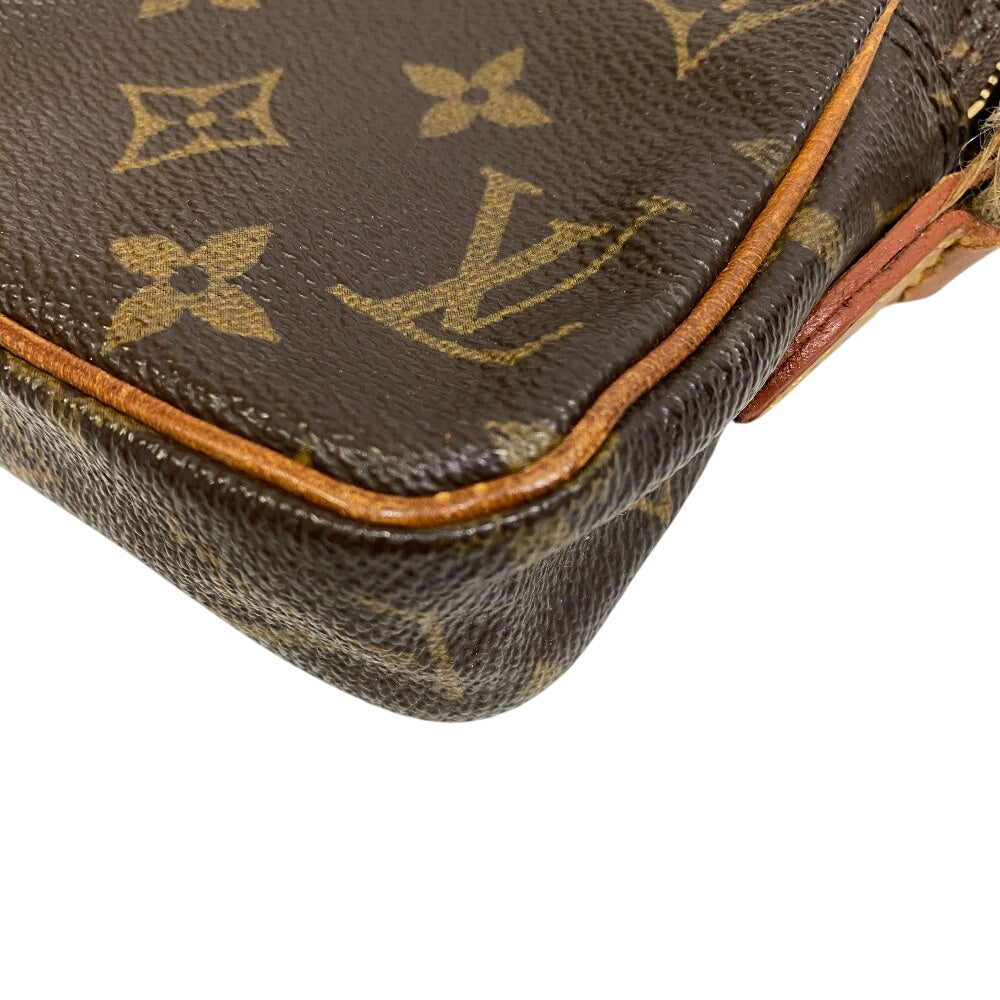LOUIS VUITTON Shoulder Bag M45268 Monogram canvas, leather Brown Monogram Mini Danube