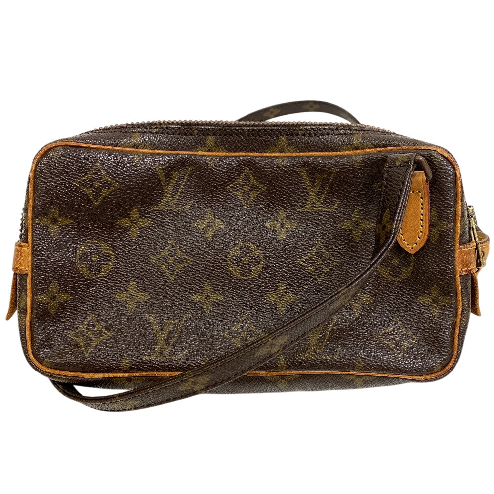 LOUIS VUITTON Shoulder Bag M51828 Monogram canvas, leather Brown Monogram Marley Bandouliere Pochette