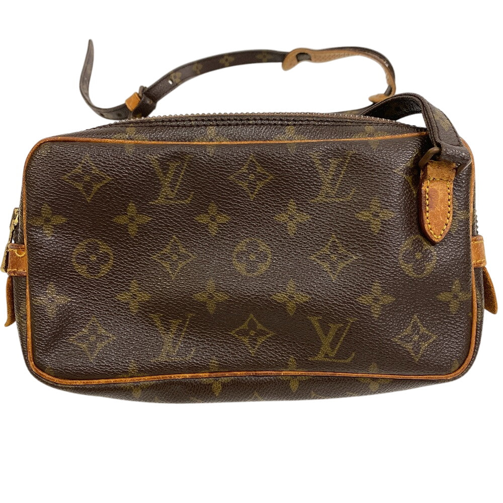 LOUIS VUITTON Shoulder Bag M51828 Monogram canvas, leather Brown Monogram Marley Bandouliere Pochette
