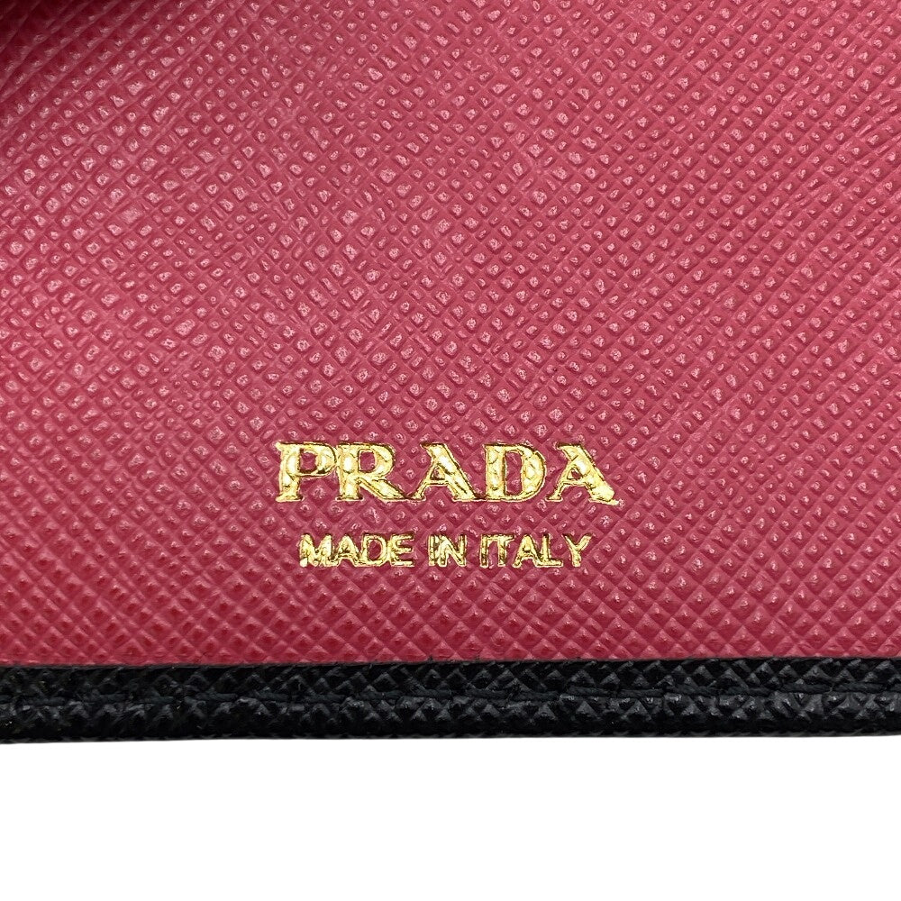 PRADA Bifold Wallet 1ML009 leather black Safiano