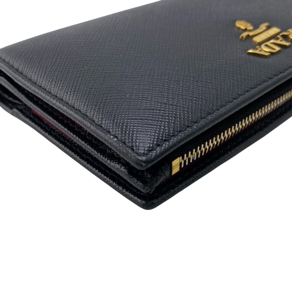 PRADA Bifold Wallet 1ML009 leather black Safiano