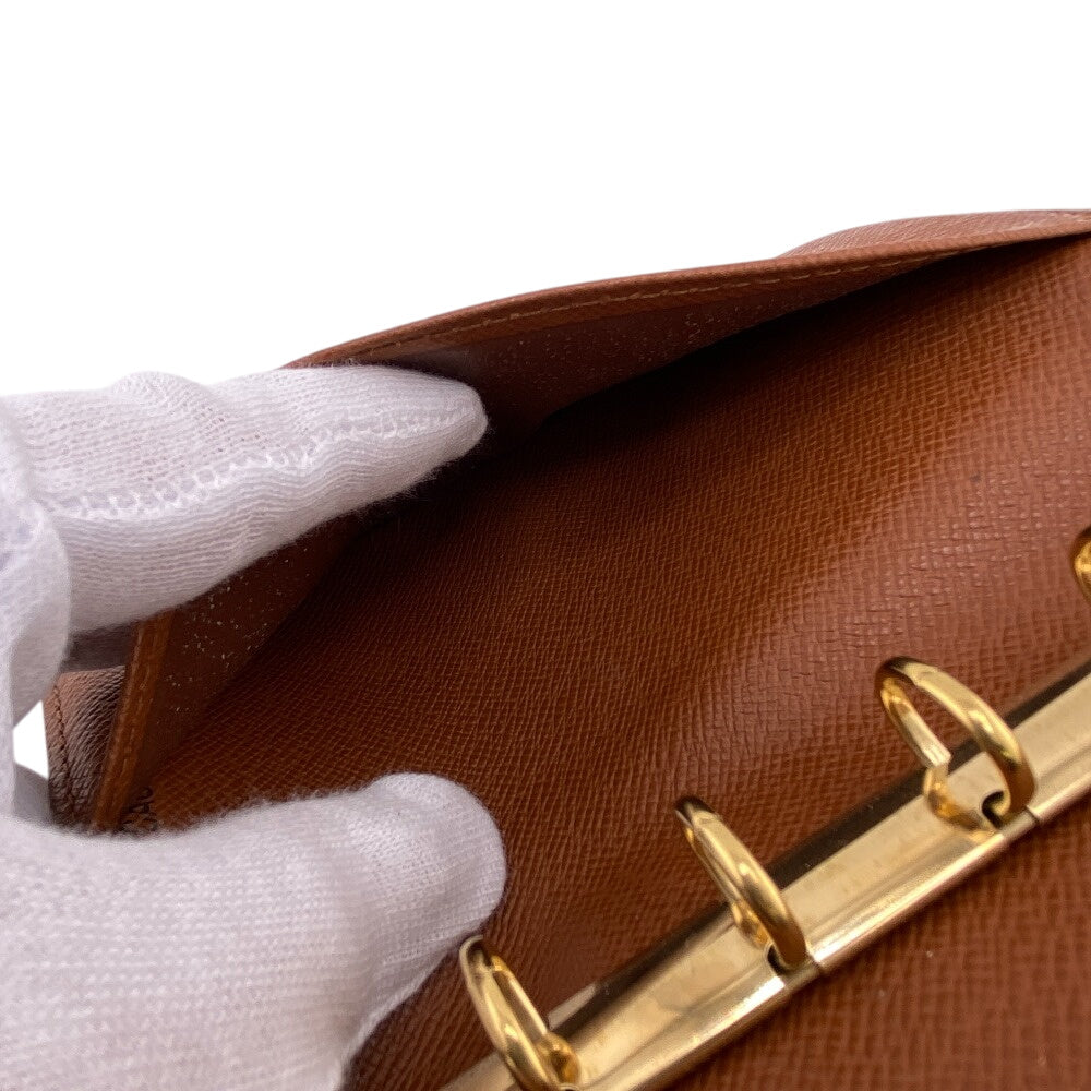 LOUIS VUITTON Notebook cover R20005 Leather, Brown Brown Monogram Agenda PM