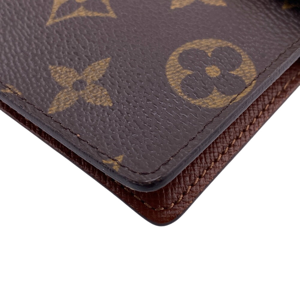LOUIS VUITTON Notebook cover R20005 leather Brown Monogram Agenda PM