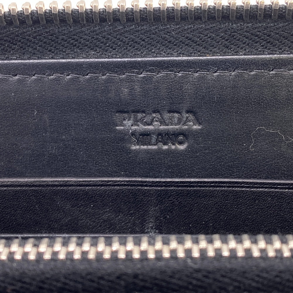 PRADA Long Wallet Purse Nylon black Test Heart Jewel Wallet