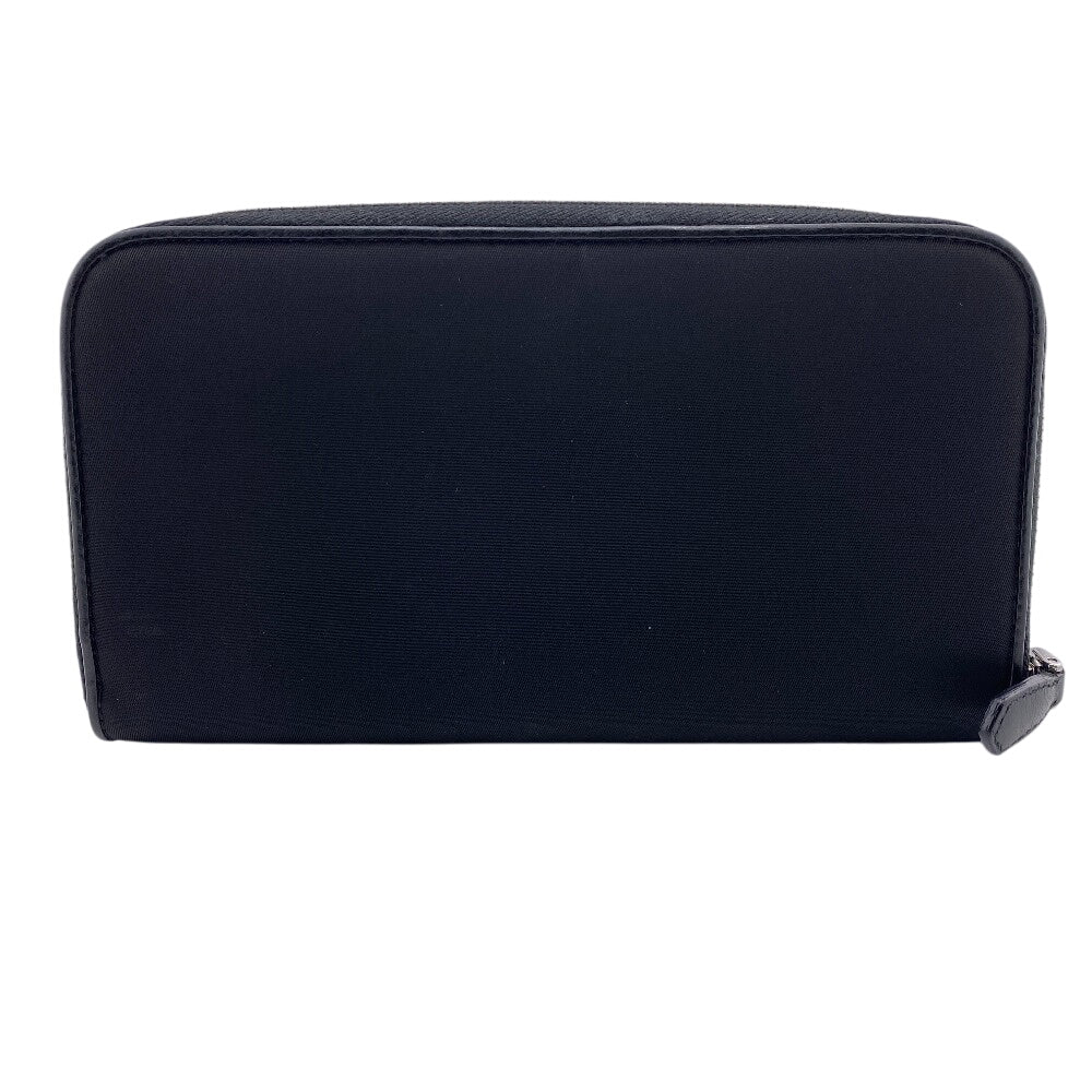 PRADA Long Wallet Purse Nylon black Test Heart Jewel Wallet