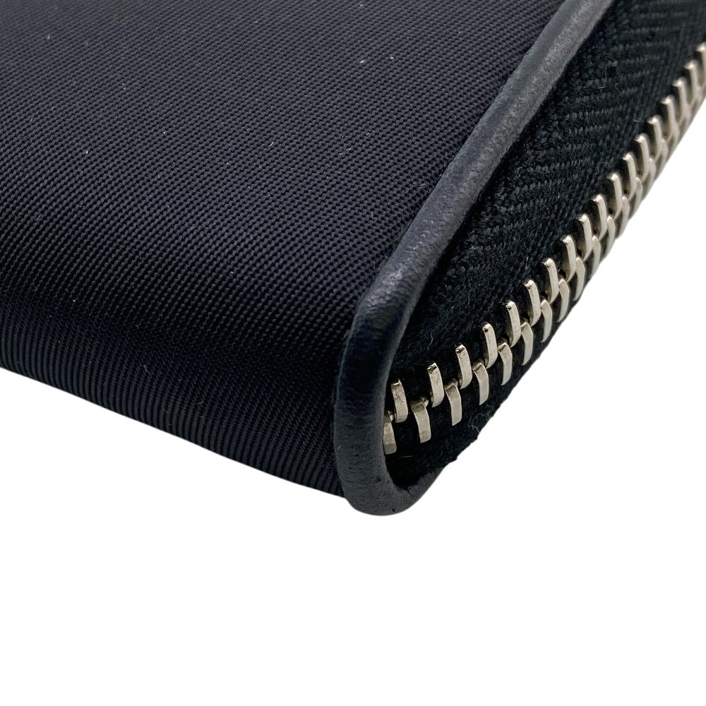PRADA Long Wallet Purse Nylon black Test Heart Jewel Wallet