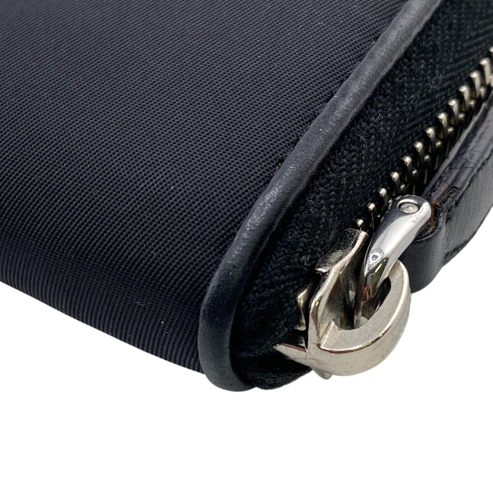 PRADA Long Wallet Purse Nylon black Test Heart Jewel Wallet
