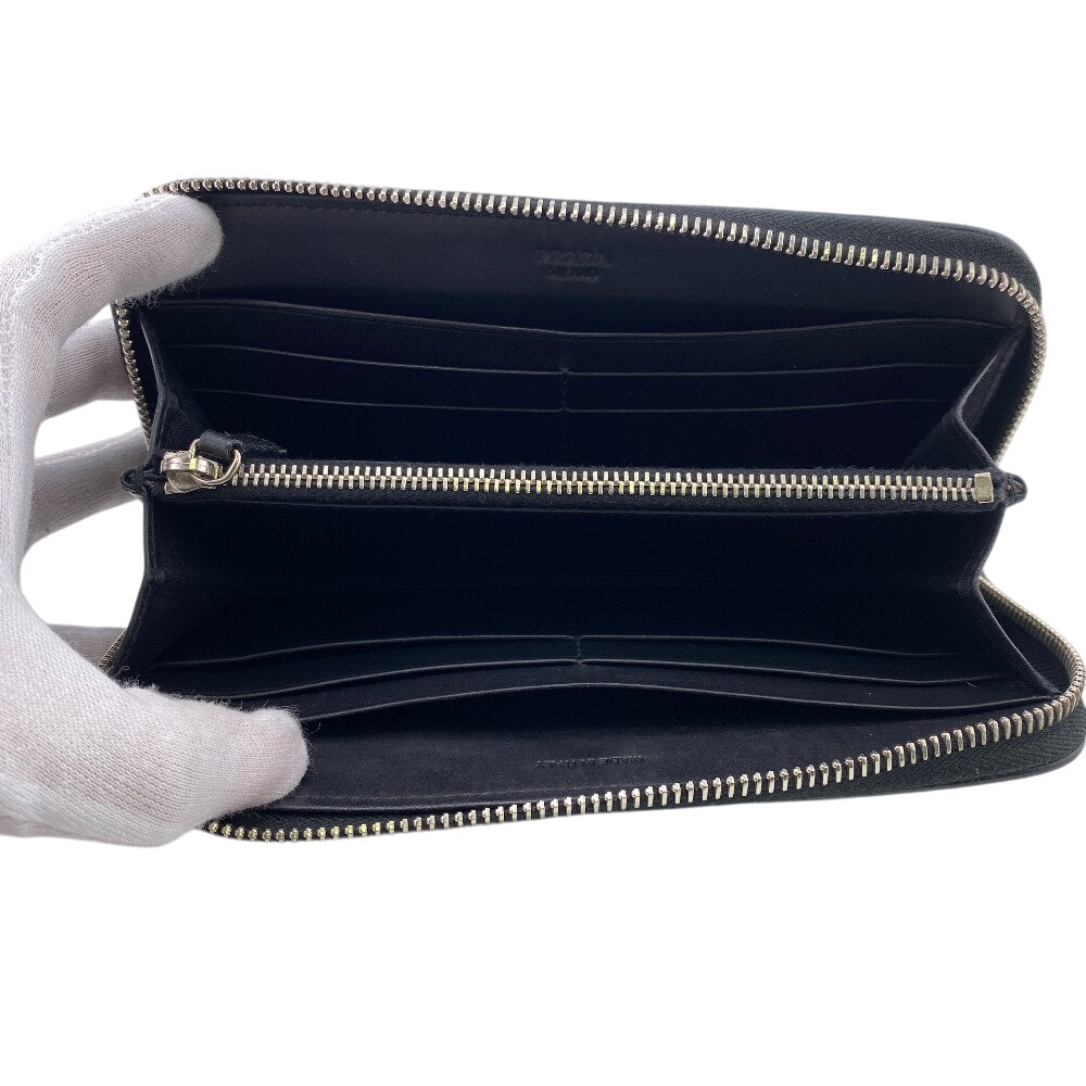 PRADA Long Wallet Purse Nylon black Test Heart Jewel Wallet