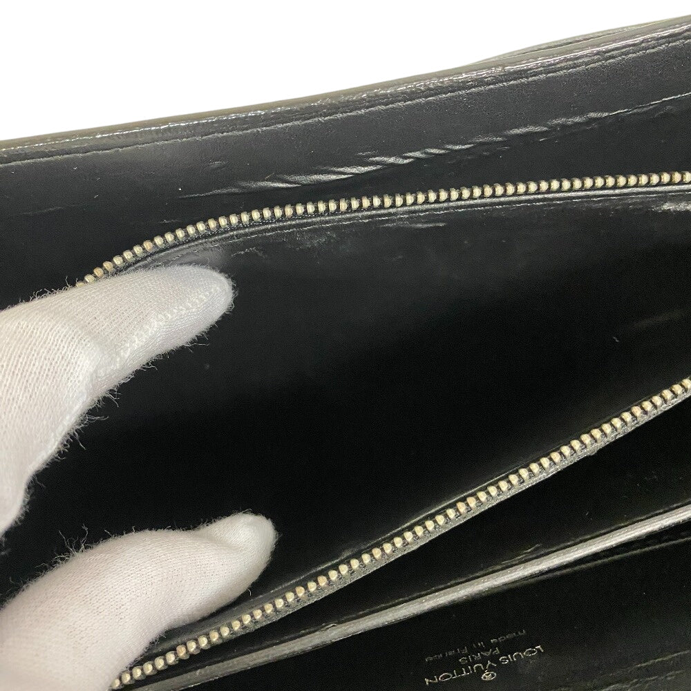 LOUIS VUITTON Business bag M30802 Taiga Leather black Taiga SELVIET Kazan