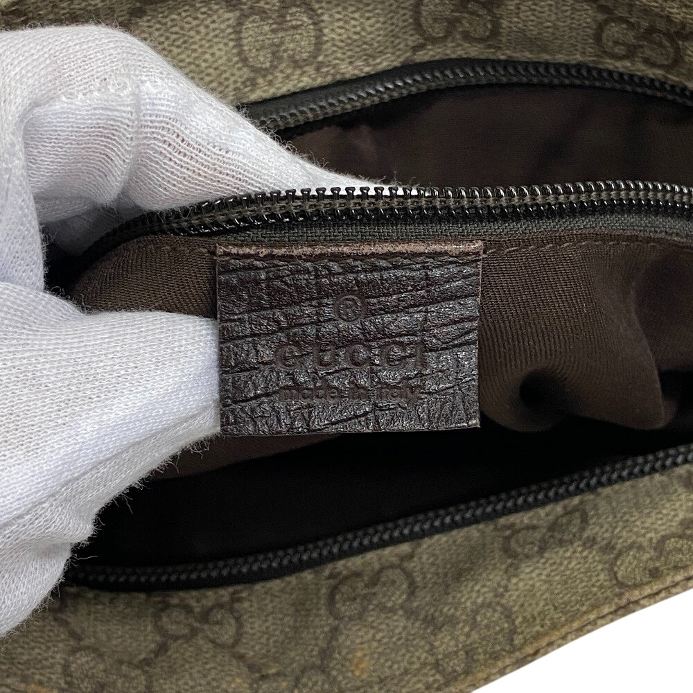 GUCCI Shoulder Bag 141626 canvas beige GG Supreme