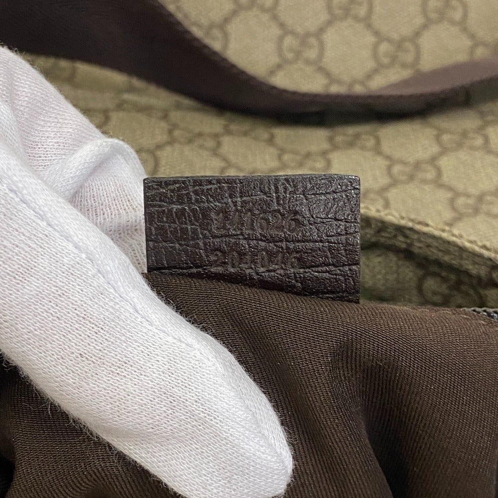 GUCCI Shoulder Bag 141626 canvas beige GG Supreme