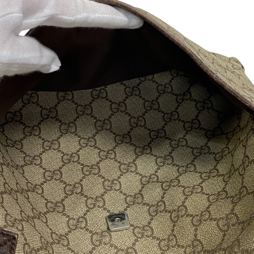 GUCCI Shoulder Bag 141626 canvas beige GG Supreme