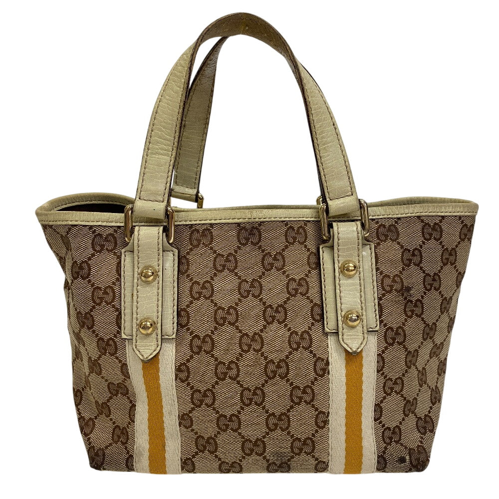 GUCCI Tote Bag 139261 GG canvas Brown Sherry
