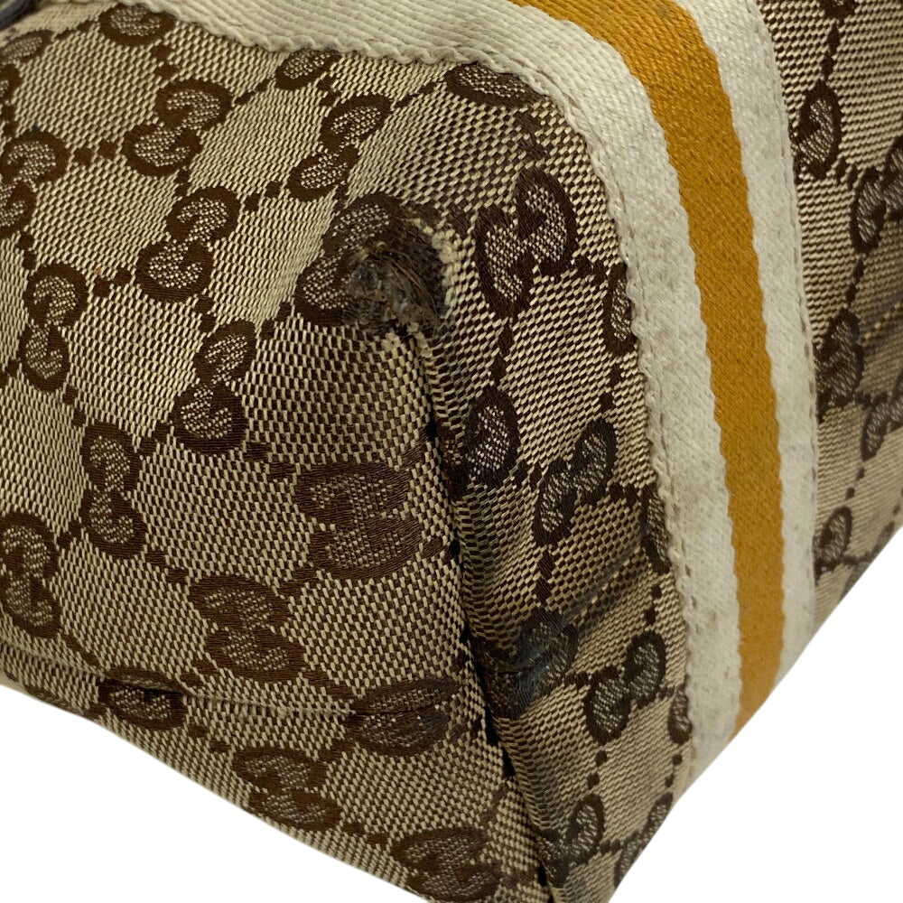 GUCCI Tote Bag 139261 GG canvas Brown Sherry