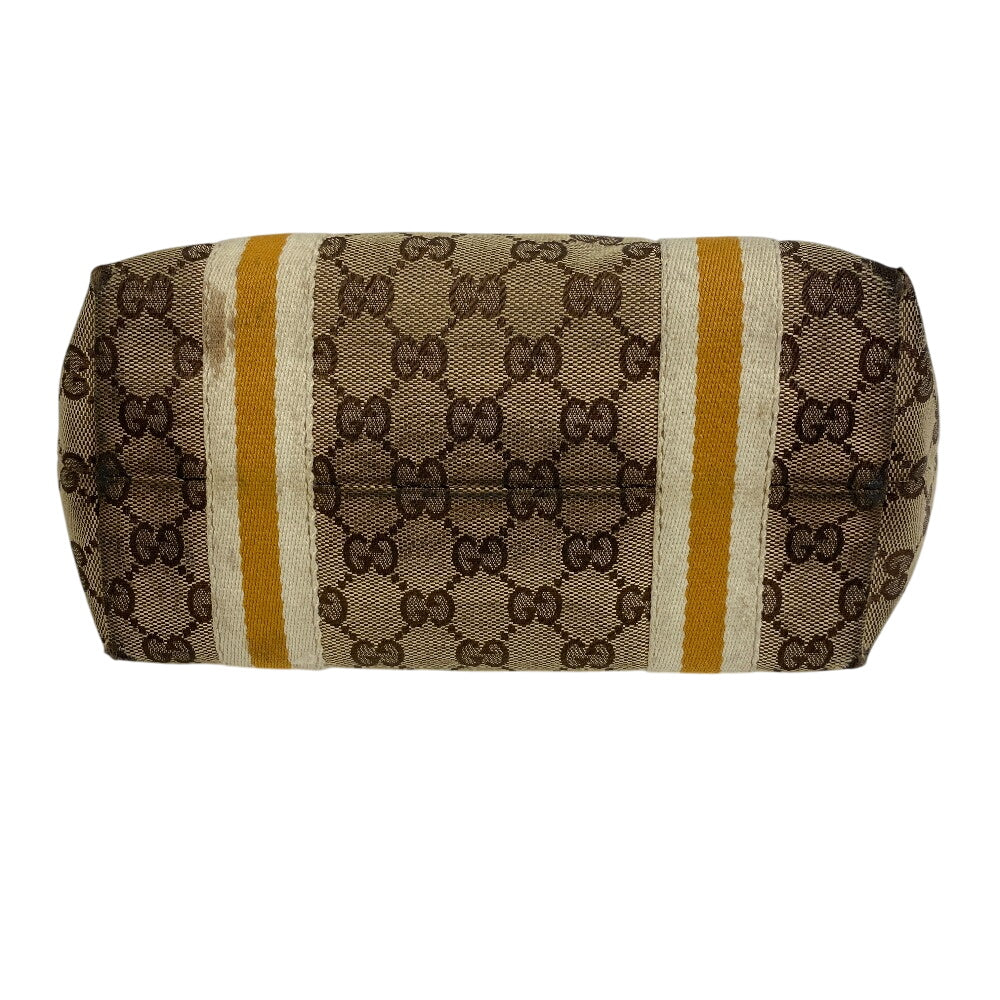 GUCCI Tote Bag 139261 GG canvas Brown Sherry