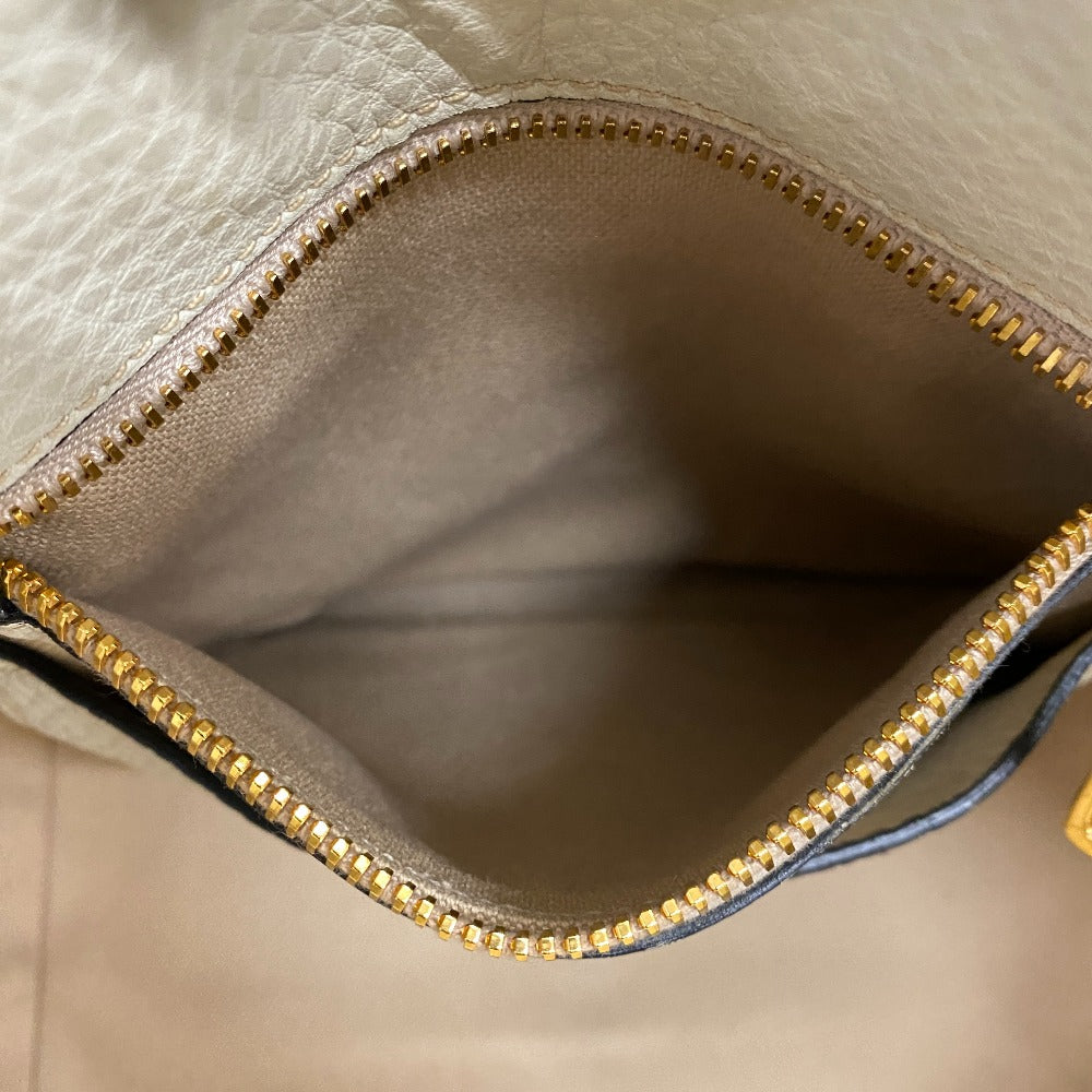 PRADA Tote Bag BR5092 Calfskin white Vitello Dyno