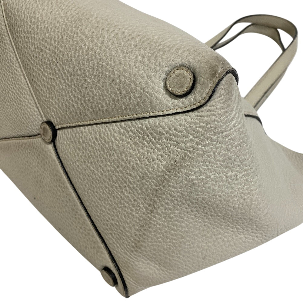 PRADA Tote Bag BR5092 Calfskin white Vitello Dyno
