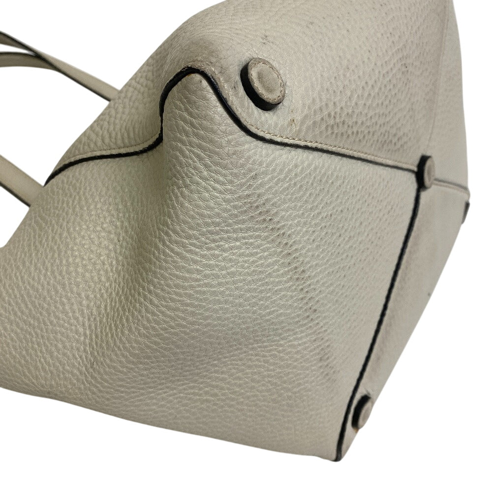 PRADA Tote Bag BR5092 Calfskin white Vitello Dyno
