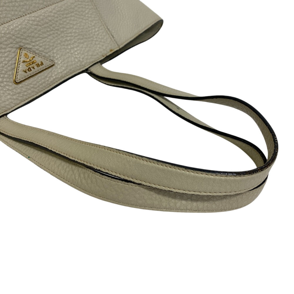 PRADA Tote Bag BR5092 Calfskin white Vitello Dyno