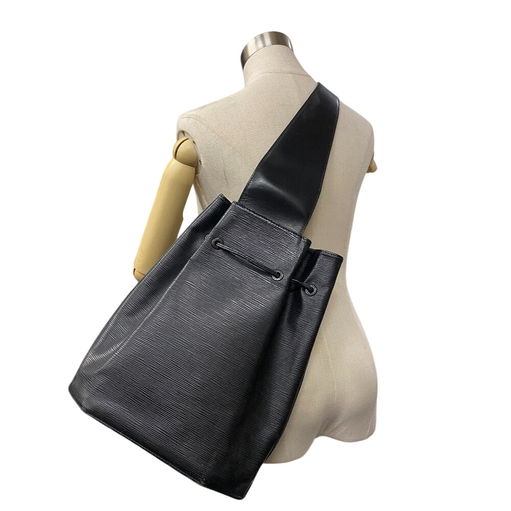 LOUIS VUITTON Shoulder Bag M80153 leather black Epi Sac A Dos