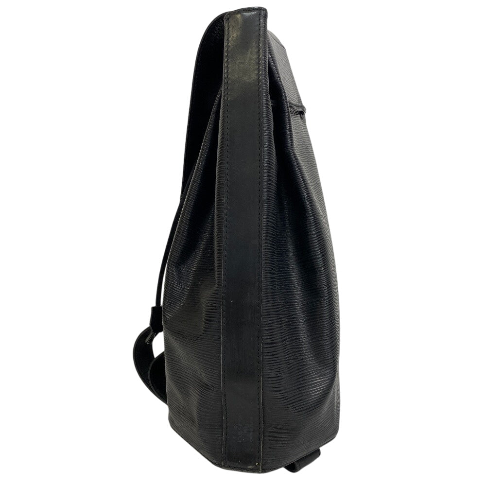 LOUIS VUITTON Shoulder Bag M80153 leather black Epi Sac A Dos