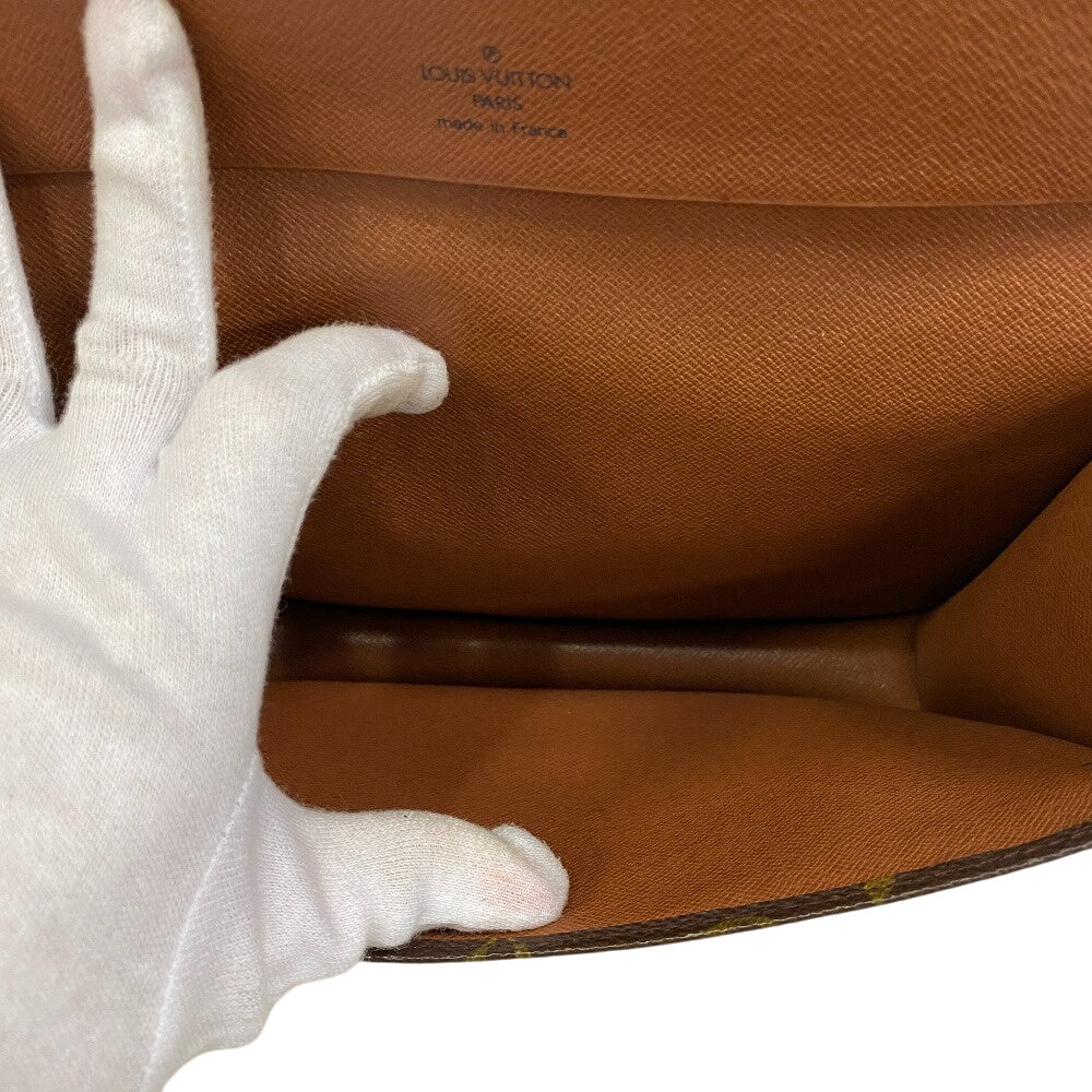 LOUIS VUITTON Pochette M51940 leather Brown Monogram Mule 23