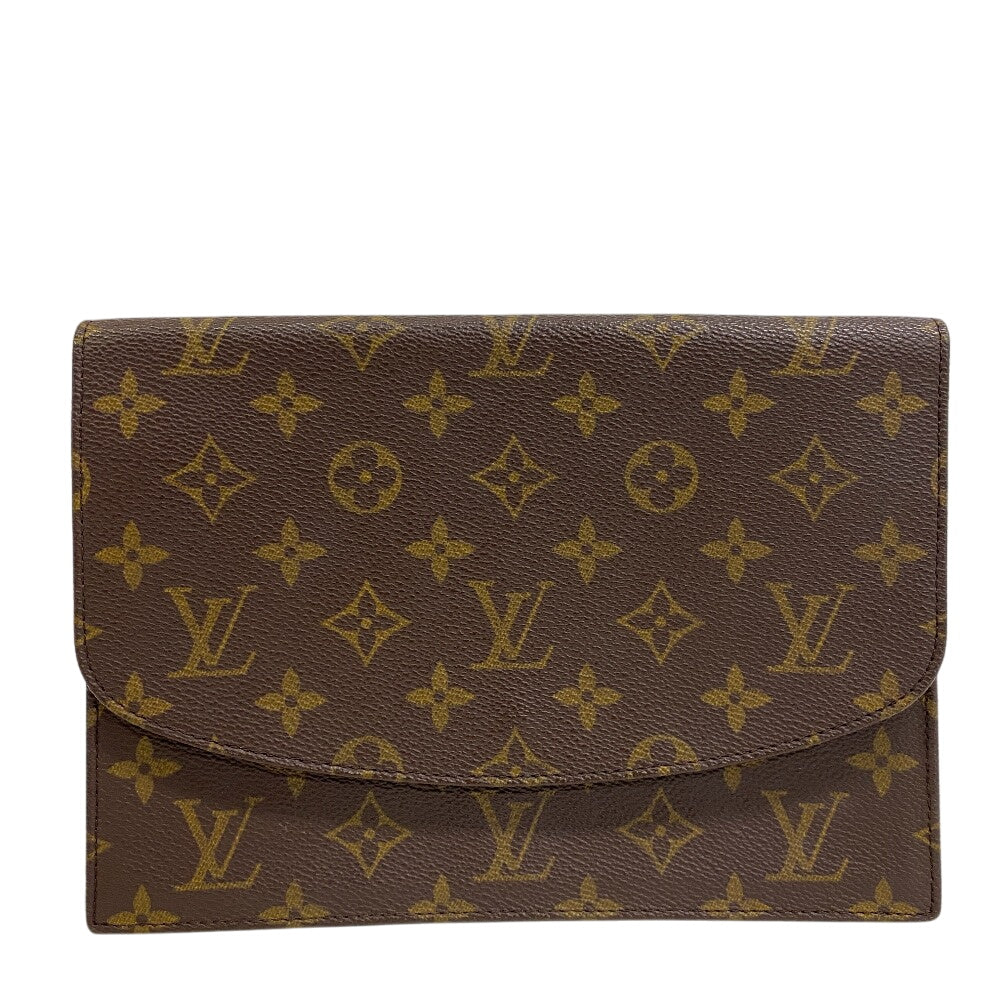 LOUIS VUITTON Pochette M51940 leather Brown Monogram Mule 23