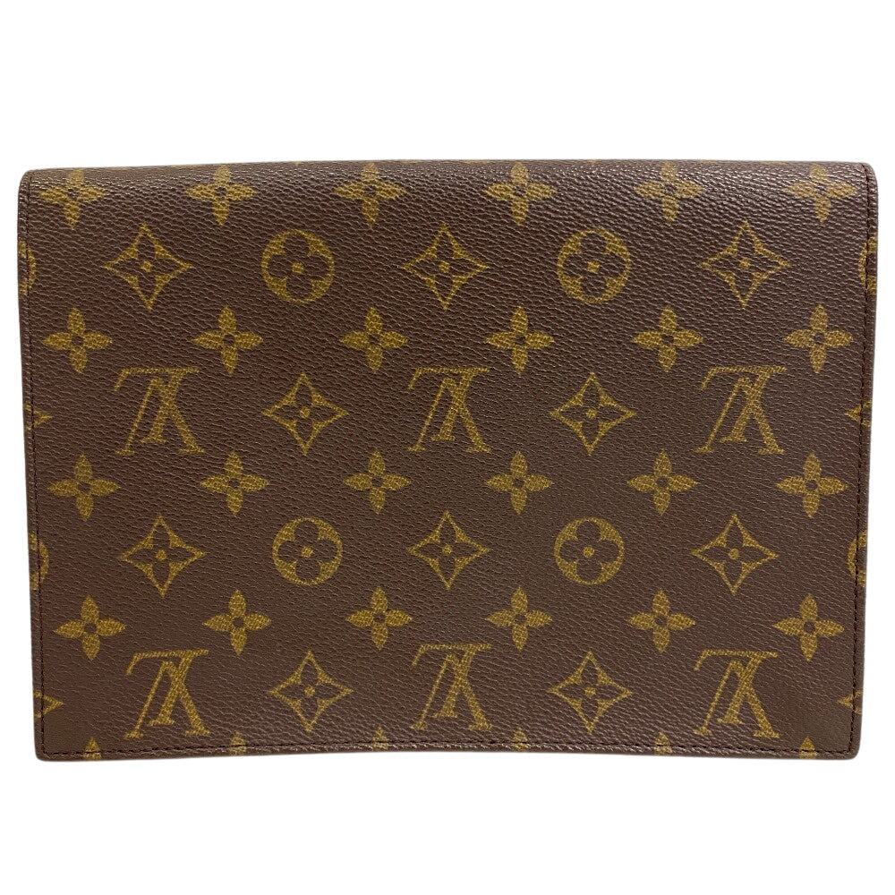 LOUIS VUITTON Pochette M51940 leather Brown Monogram Mule 23