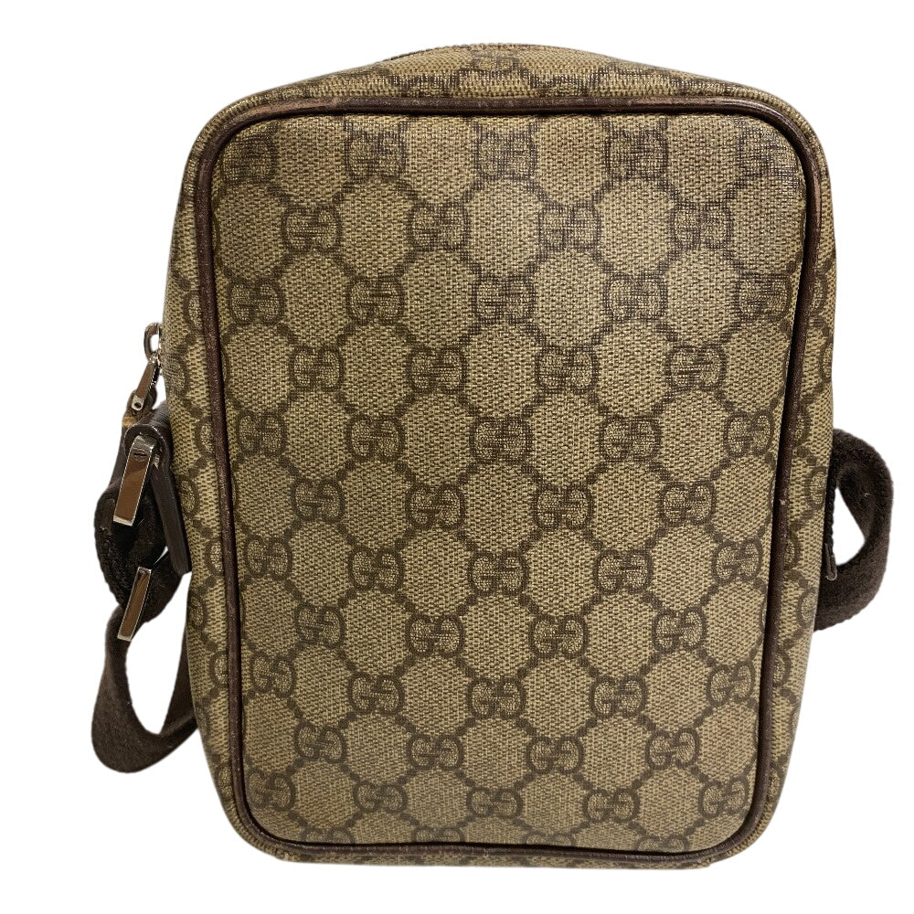 GUCCI Shoulder Bag 122754 PVC coated canvas beige GG Supreme