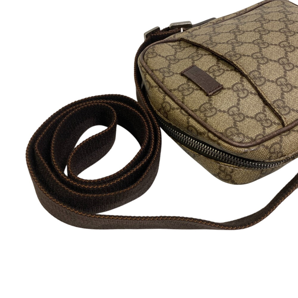 GUCCI Shoulder Bag 122754 PVC coated canvas beige GG Supreme