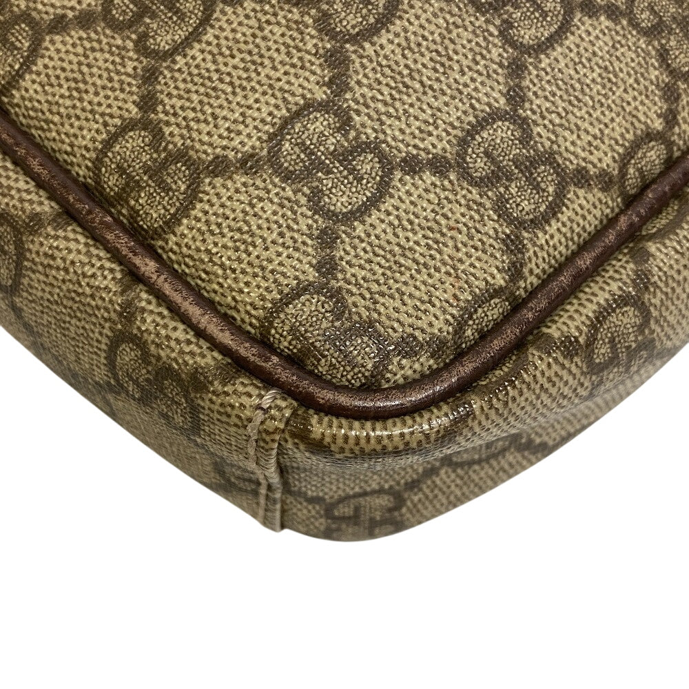 GUCCI Shoulder Bag 122754 PVC coated canvas beige GG Supreme
