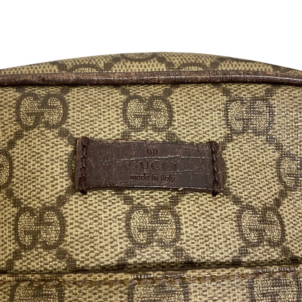 GUCCI Shoulder Bag 122754 PVC coated canvas beige GG Supreme