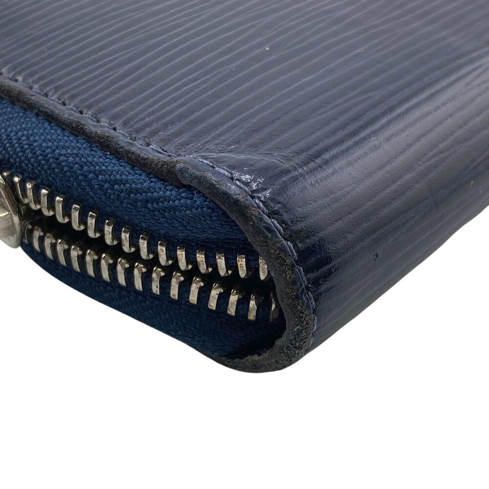 LOUIS VUITTON Long Wallet Purse M60307 leather Navy Epi Zippy wallet