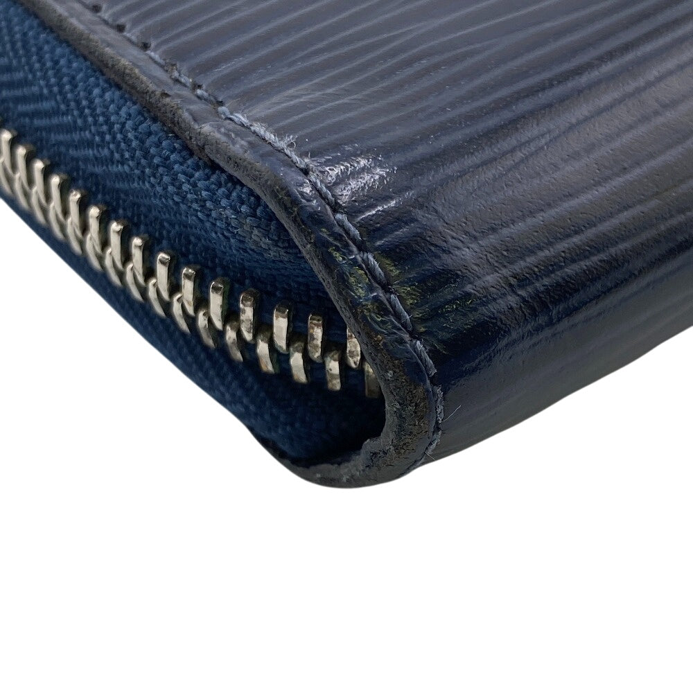 LOUIS VUITTON Long Wallet Purse M60307 leather Navy Epi Zippy wallet