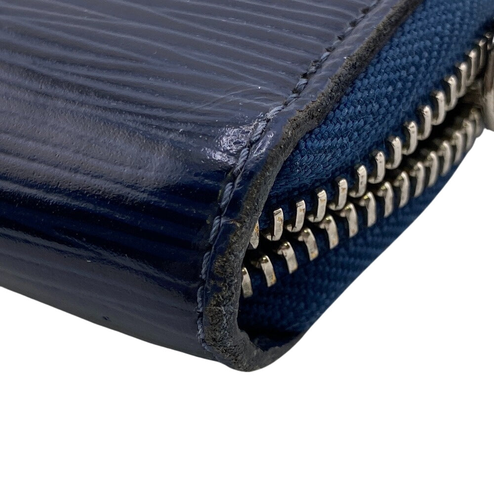 LOUIS VUITTON Long Wallet Purse M60307 leather Navy Epi Zippy wallet