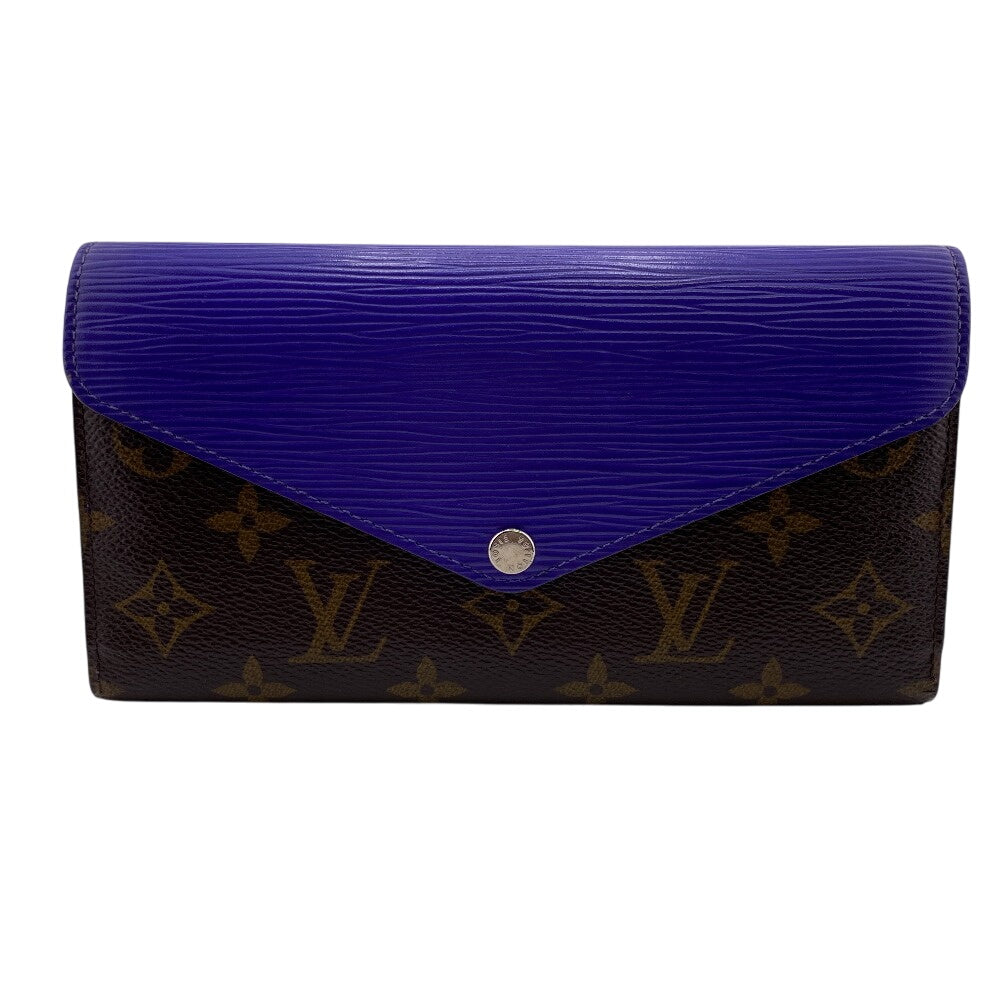 LOUIS VUITTON Long Wallet Purse M6049G leather Brown Monogram epi Portefeuille Marie Luron