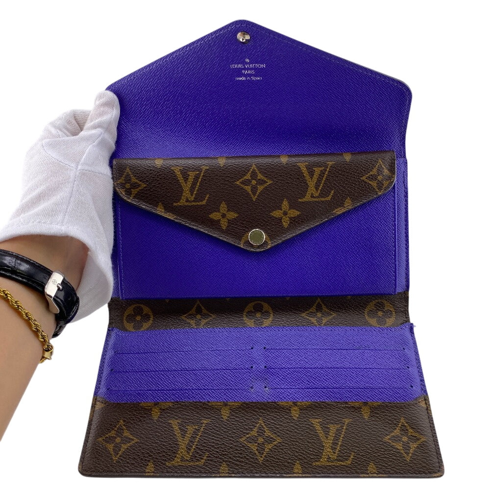 LOUIS VUITTON Long Wallet Purse M6049G leather Brown Monogram epi Portefeuille Marie Luron
