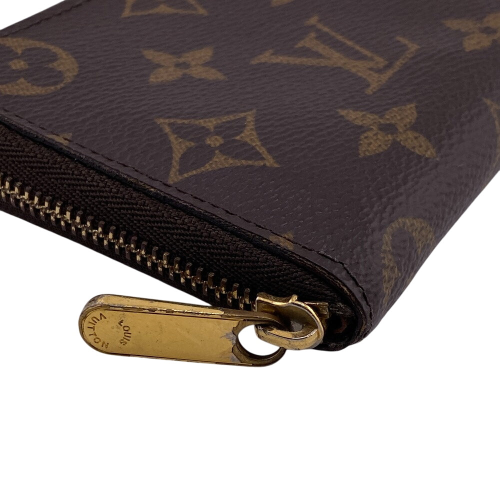 LOUIS VUITTON Coin case M60067 leather Brown Monogram Zip around purse