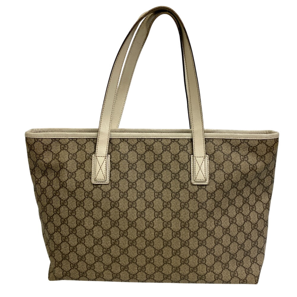 GUCCI Tote Bag 211137 GG Supreme Canvas white GG pattern