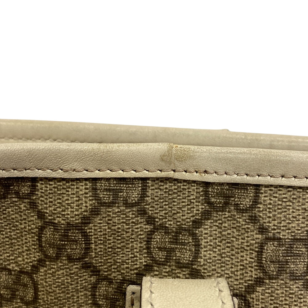 GUCCI Tote Bag 211137 GG Supreme Canvas white GG pattern