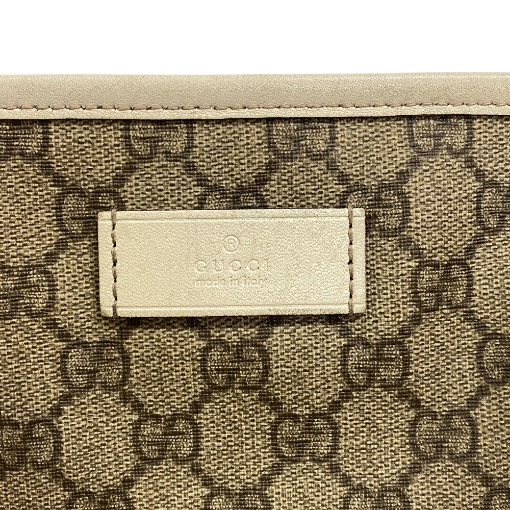 GUCCI Tote Bag 211137 GG Supreme Canvas white GG pattern
